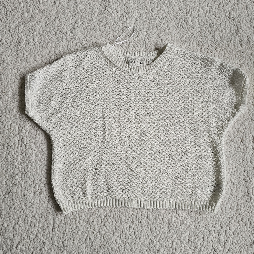 Rachel Zoe Sweater Short Sleeve Size Small 100% Cotton